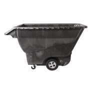 PRODUCTS | Rubbermaid Commercial 1250 lbs. Capacity Rectangular Structural Foam Tilt Truck - Black