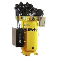 PRODUCTS | EMAX 10 HP 80 Gallon 2-Stage Single-Phase 38 CFM @100 PSI Industrial V4 Splash Lubricated Pump Electric SILENT Air Compressor