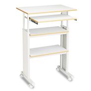 OFFICE DESKS AND WORKSTATIONS | Safco 29.5 in. x 22 in. x 35 in. to 49 in. Muv Stand-Up Adjustable-Height Desk - Gray