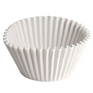 CUPS AND LIDS | Hoffmaster 2.25 Diameter x 1.88 h Fluted Paper Bake Cups - White (500/Pack, 20 Packs/Carton)