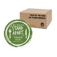 PRODUCTS | Tabbies BeSafe Messaging 12 in. Floor Decals - Green/White (60/Carton)