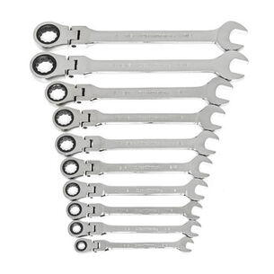 HAND TOOLS | GearWrench 10-Piece SAE Flex-Head Ratcheting Combination Wrench