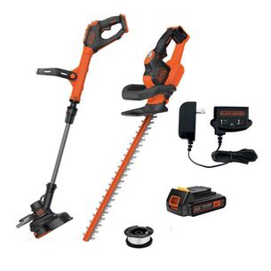 PRODUCTS | Black & Decker LHT321LSTE525-BNDL 20V MAX POWERCUT 22 in. Cordless Hedge Trimmer Kit and 20V MAX EASYFEED 12 in. Cordless String Trimmer/Edger Kit with 3 Batteries (1.5 Ah) Bundle
