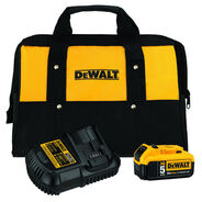 BATTERY AND CHARGER STARTER KITS | Dewalt 20V MAX 5 Ah Lithium-Ion Battery, 12V/20V MAX Charger, and Bag Kit