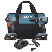 PRODUCTS | Senix 20V Max Brushless 1/2 in. Cordless Hammer Drill/Driver and 1/4 in. Impact Driver Combo Kit with 2 Batteries (2 Ah)
