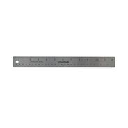RULERS AND YARDSTICKS | Universal 12 in. Long Standard/Metric Stainless Steel Ruler with Cork Back and Hanging Hole