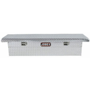CROSSOVERS TRUCK BOXES | JOBOX Aluminum Single Lid Low-Profile Full-size Crossover Truck Box (Bright)