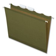 FILING AND FOLDERS | Pendaflex 1/5-Cut Ready-Tab Reinforced Letter Size Hanging File Folders - Standard Green (25/Box)
