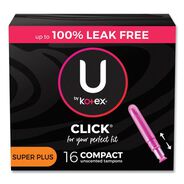 PRODUCTS | Kimberly-Clark U by Kotex Super Plus Absorbency Click Compact Tampons (8 Packs/Carton)