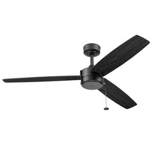 CEILING FANS | Prominence Home 52 in. Journal Contemporary Indoor Outdoor Ceiling Fan - Matte Black