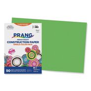 COVER AND CARDSTOCK | Prang 12 in. x 18 in. 50 lb Text Weight SunWorks Construction Paper - Bright Green (50/Pack)