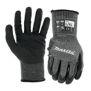 SAFETY EQUIPMENT | Makita Cut Level 7 Advanced FitKnit Nitrile Coated Dipped Gloves
