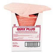 OFFICEJANSAN | Chix Quix Plus 13.5 in. x 20 in. Cleaning and Sanitizing Towels - Pink (72/Carton)