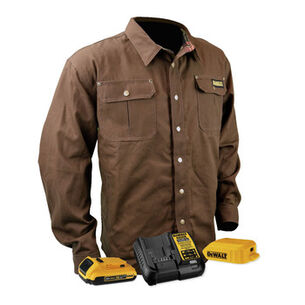 PRODUCTS | Dewalt 20V MAX Li-Ion Heavy Duty Shirt Heated Jacket Kit - Medium