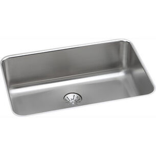  | Elkay Gourmet Undermount 26-1/2 in. x 8 in. Single Basin Kitchen Sink (Stainless Steel)