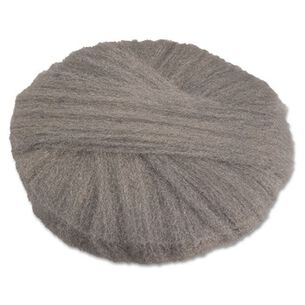CLEANING AND SANITATION ACCESSORIES | GMT Grade 2 Coarse Stripping/Scrubbing 20 in. Diameter Radial Steel Wool Pads - Gray (12/Carton)