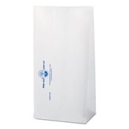 FOOD TRAYS CONTAINERS LIDS | Bagcraft 300298 Dubl Wax 6.13 in. x 12.38 in. SOS Bakery Bags - White (1000/Carton)