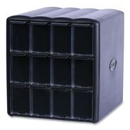 BREAKROOM SUPPLIES | FLAVIA 15.2 in. x 17.2 in. x 16.3 in. 12-Compartments Four Column Merchandiser - Black
