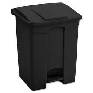 PRODUCTS | Safco 23 Gallon Large Capacity Plastic Step-On Receptacle - Black