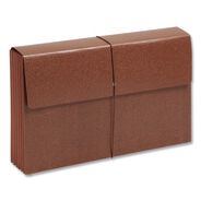 FILE FOLDERS | Smead 5.25 in. Expansion 6 Section Legal Size Classic Expanding Partition Wallet with Tear Resistant Gusset and Elastic Cord - Redrope (10/Box)