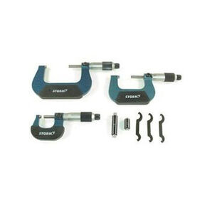  | Central Tools 3-Piece Conventional "Swiss Style" Micrometer Set