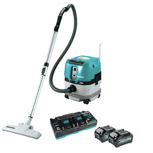WET DRY VACUUMS | Makita GCV01PM 40V max XGT Brushless Lithium-Ion 2.1 Gallon Cordless Wet/Dry Dust Extractor Vacuum Kit with 2 Batteries (4 Ah)