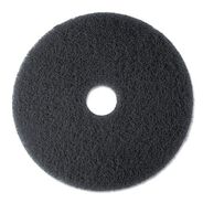 SPONGES AND SCRUBBERS | 3M 19 in. Diameter Low-Speed High Productivity Floor Pads 7300 - Black (5/Carton)