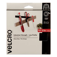 PRODUCTS | Velcro 1 in. x 10 ft. Low-Profile Industrial-Strength Heavy-Duty Fasteners - Black (1-Roll)