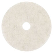 SPONGES AND SCRUBBERS | 3M 20 in. Diameter Ultra High-Speed Natural Blend Floor Burnishing Pads 3300 - White (5/Carton)