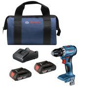 CLEARANCE | Bosch 18V Brushless Lithium-Ion 1/2 in. Cordless Compact Drill Driver Kit (2 Ah)