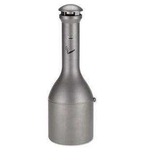 SMOKING RECEPTACLES | Rubbermaid Commercial Infinity 4.1 Gallon 39 in. Traditional Smoking Receptacle - Antique Pewter