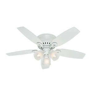  | Hunter Hatherton 46 in. Low Profile Snow White Traditional Indoor Ceiling Fan with 3 Lights (Open Box)