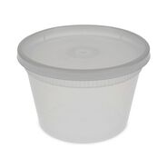 FOOD SERVICE | Pactiv Corp. YSD2516 2 in. x 2 in. x 2 in. 16 oz. Newspring DELItainer Microwavable Plastic Container - Clear (240/Carton)