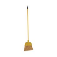 BROOMS | Boardwalk BWKBRMAXIL Poly Fiber Angled-Head 55 in. Lobby Brooms with Metal Handle - Yellow (12/Carton)