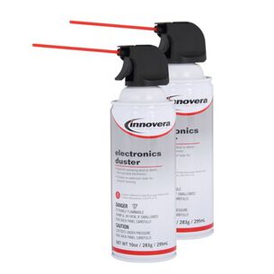  | Innovera 10 oz. Can Compressed Air Duster Cleaner (2/Pack)