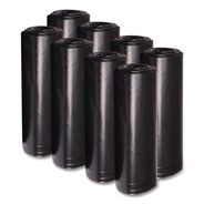 TRASH WASTE BINS | Boardwalk H5645TKKR01 23 Gallon 0.9 mil 28 in. x 45 in. Perforated Roll Linear Low Density Can Liners - Black (25 Bags/Roll, 8 Rolls/Carton)