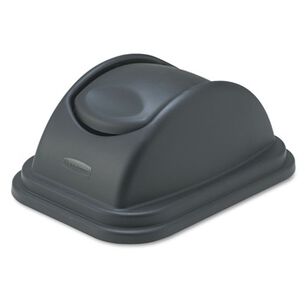 PRODUCTS | Rubbermaid Commercial Rectangular Free-Swinging Plastic Lids - Black