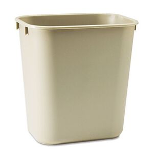 PRODUCTS | Rubbermaid Commercial FG295500BEIG 3.5-Gallon Rectangular Deskside Wastebasket - Beige
