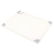 FOOD SERVICE | San Jamar 24 in. x 18 in. x 0.5 in. Saf-T-Grip Plastic Cutting Board - White