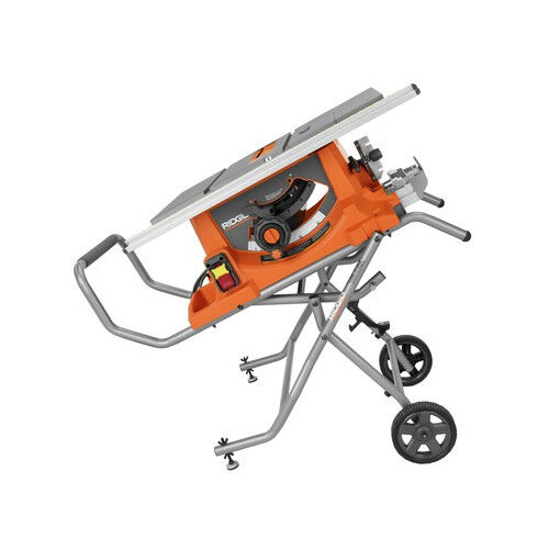 Ridgid ZRR4513 15 Amp 10 in. Portable Table Saw with Mobile Stand
