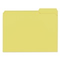 Office Jansan | Universal UNV16164 Reinforced 1/3-Cut Assorted Top-Tab File Folders - Letter Size, Yellow (100/Box) image number 3