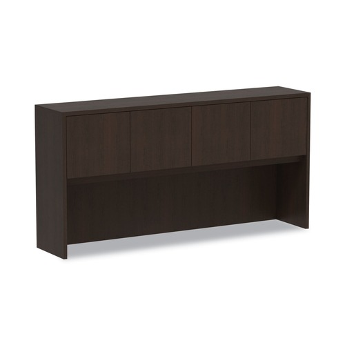  | Alera ALEVA287215ES Valencia Series 70.63 in. x 15 in. x 35.38 in. Hutch with Doors - Espresso image number 0