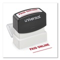 Office Jansan | Universal UNV10156 Pre-Inked Paid Online Message Stamp - Red Ink image number 3