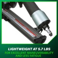 Air Framing Nailers | Metabo HPT NR65AK2SM 36-Degree 2-1/2 in. Strap-Tite Fastening System Metal Connector Strip Nailer with Short Magazine image number 6