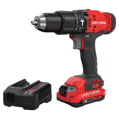 Hammer Drills | Factory Reconditioned Craftsman CMCD711D1R V20 Lithium-Ion 1/2 in. Cordless Hammerdrill Kit (2 Ah) image number 0