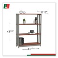Office & Office Supplies | Linea Italia LITTR735CH Trento Line 31.5 in. x 11.5 in. x 43.25 in. 4 Shelf Bookcase - Cherry image number 8
