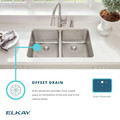 Kitchen Sinks | Elkay ELUH2416 Lustertone Undermount 26-1/2 in. x 18-1/2 in. Single Bowl Sink (Stainless Steel) image number 6