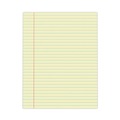  | Universal UNV22000 50-Sheets 8.5 in. x 11 in. Wide/Legal Rule Glue Top Pads - Canary-Yellow (1 Dozen) image number 0
