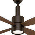 Ceiling Fans | Casablanca 59069 Bullet 54 in. Contemporary Brushed Cocoa Burnt Walnut Indoor Ceiling Fan image number 5