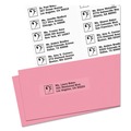 Office Jansan | Avery 05661 1 in. x 4 in. Matte Clear Easy Peel Mailing Labels with Sure Feed Technology for Laser Printers - Clear (20/Sheet, 50 Sheets/Box) image number 3